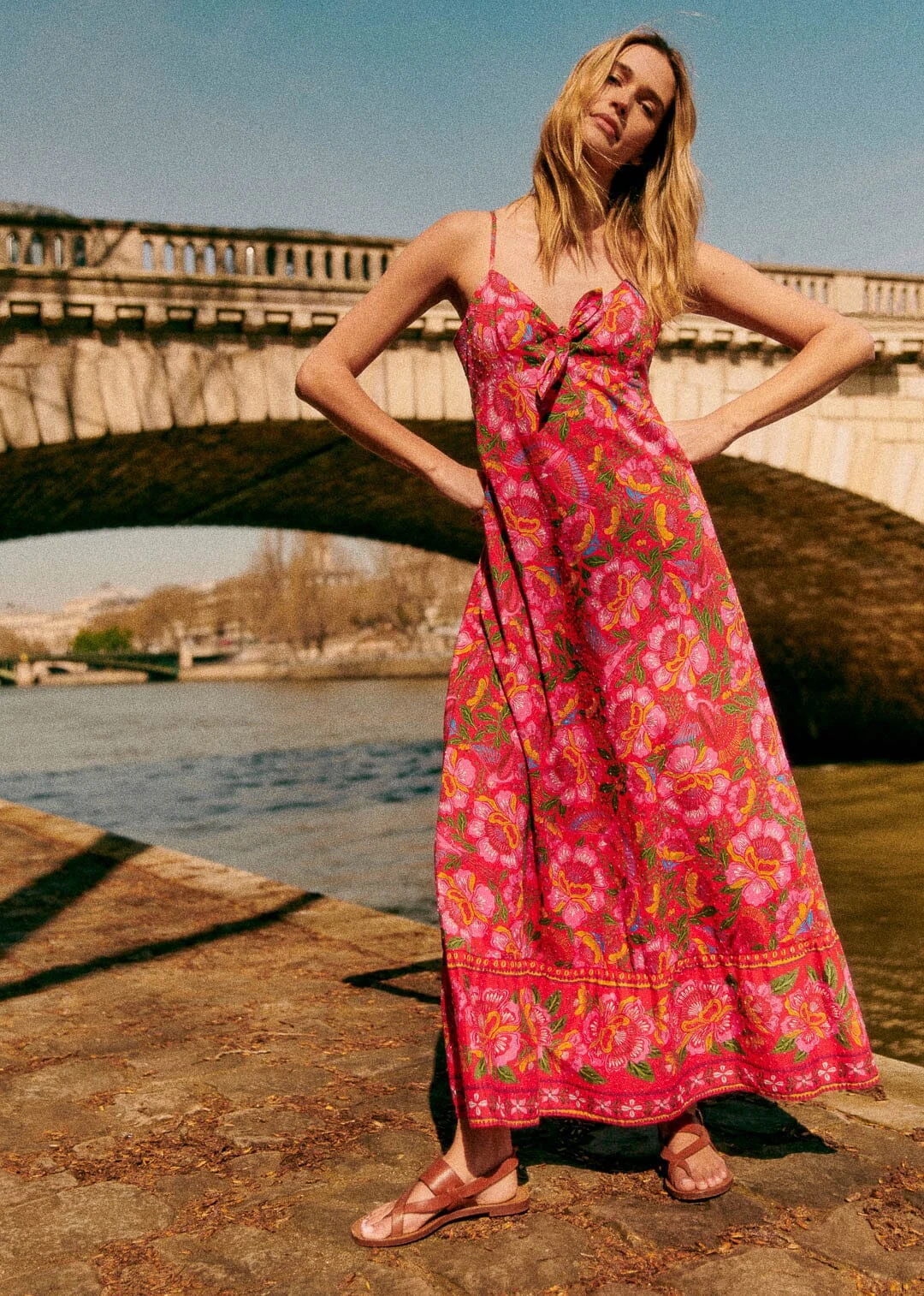 Farm Rio Macaw Flowers Red Jolia Dress 3 Farm Rio Macaw Flowers Red Jolia Dress