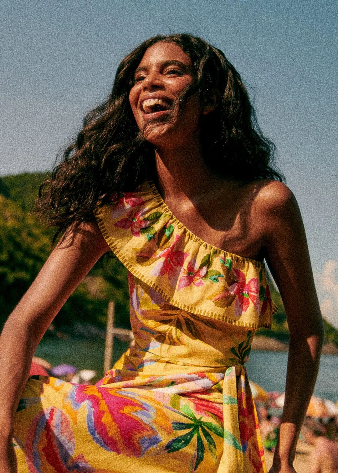 Farm Rio Summer Forest Yellow Parioca Blouse 3 Farm Rio Summer Forest Yellow Parioca Blouse