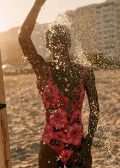 Farm Rio Sunset Macaw Flowers One Piece