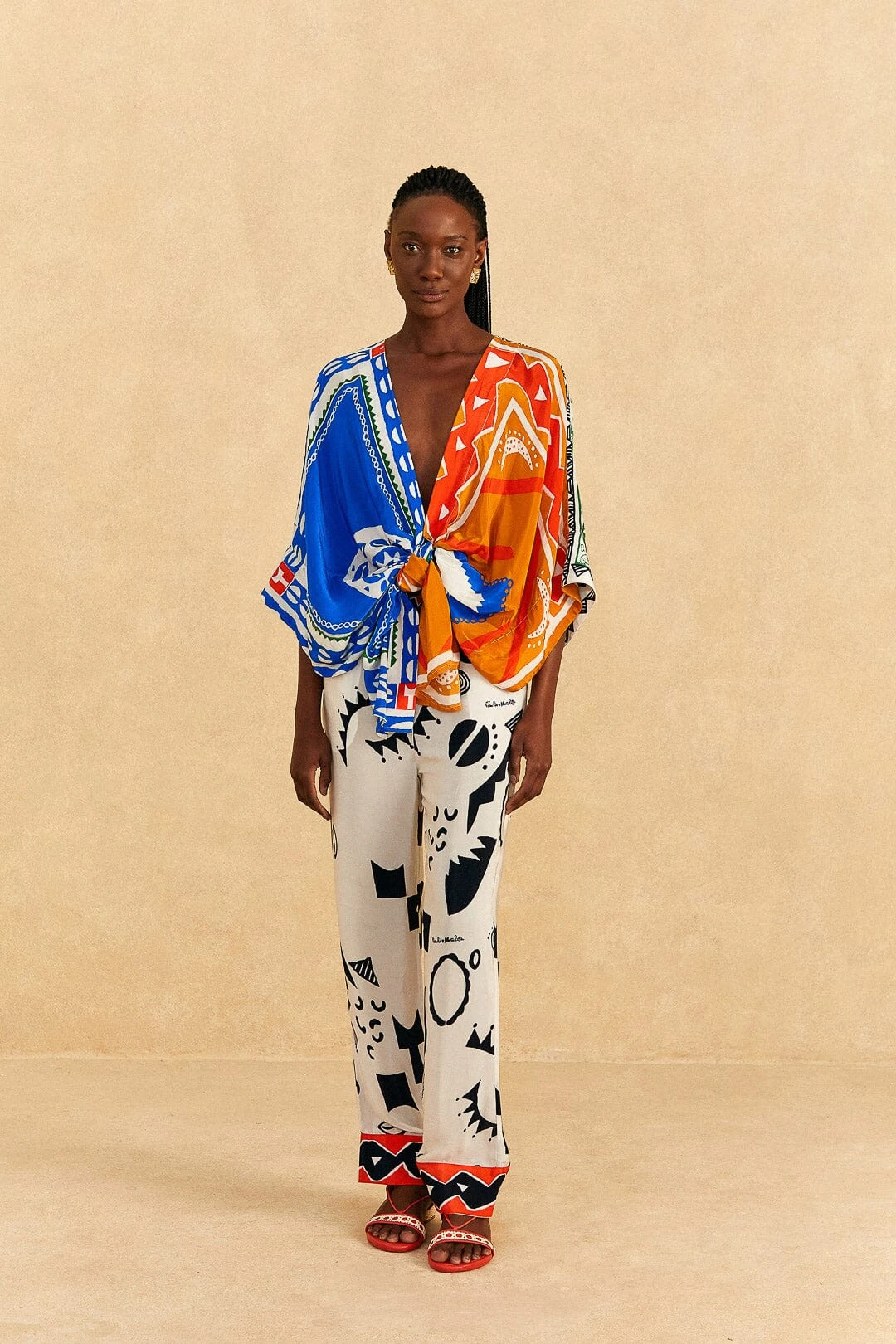 Farm Rio Off-White Pitta Soul Pants 3 Farm Rio Off-White Pitta Soul Pants