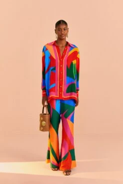 Farm Rio Colorful Leaves Lenzing™ Ecovero™ Viscose Pants 9 Farm Rio Colorful Leaves Lenzing™ Ecovero™ Viscose Pants -Farm Rio 314097 02