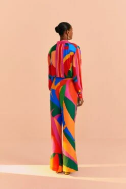 Farm Rio Colorful Leaves Lenzing™ Ecovero™ Viscose Pants 11 Farm Rio Colorful Leaves Lenzing™ Ecovero™ Viscose Pants -Farm Rio 314097 04