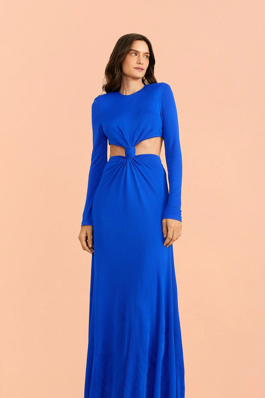 Farm Rio Blue Knot Cut Out Maxi Dress 4 Farm Rio Blue Knot Cut Out Maxi Dress - Image 2