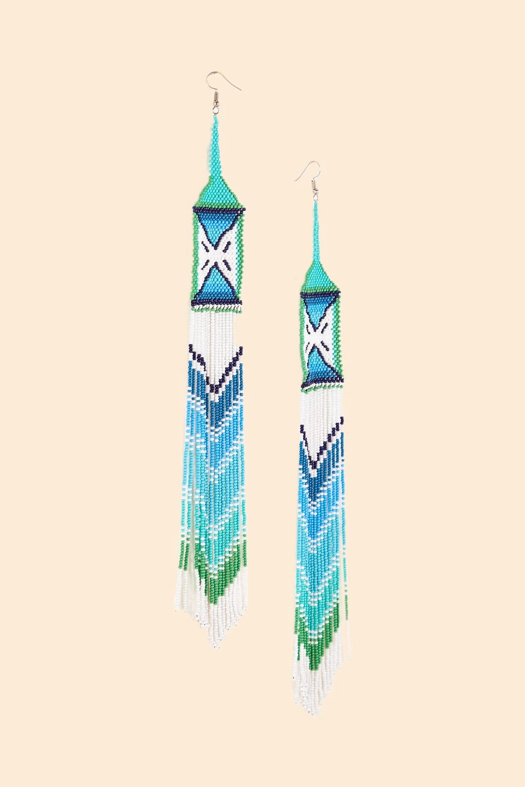 Farm Rio Yawanawa Maxi Beaded Earrings 3 Farm Rio Yawanawa Maxi Beaded Earrings