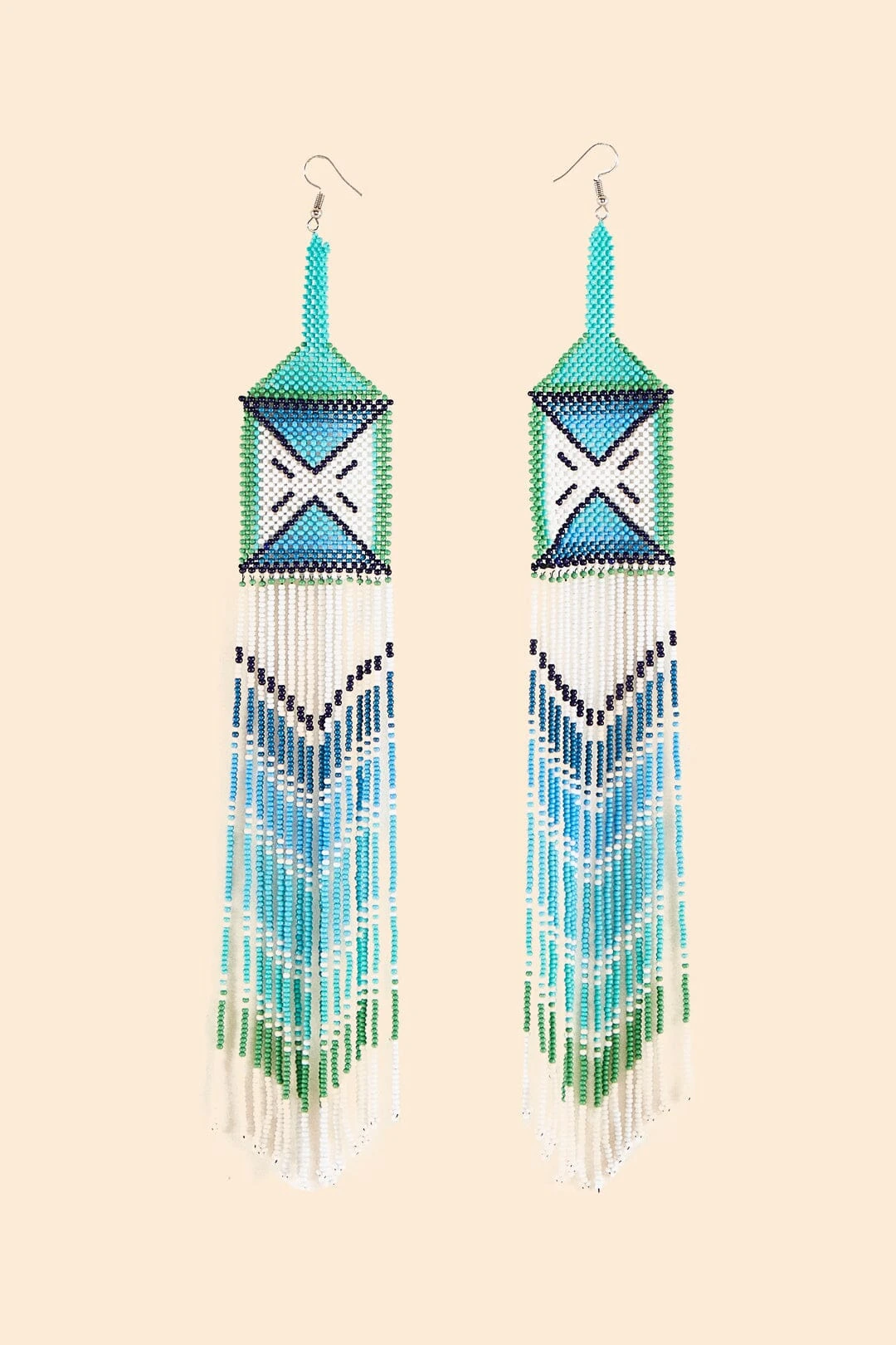 Farm Rio Yawanawa Maxi Beaded Earrings 5 Farm Rio Yawanawa Maxi Beaded Earrings - Image 3