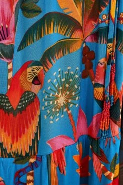 Farm Rio Blue Macaw Party Cover Up -Farm Rio 314463 05