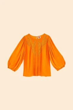 Farm Rio Orange Lace Blouse -Farm Rio 314469 06