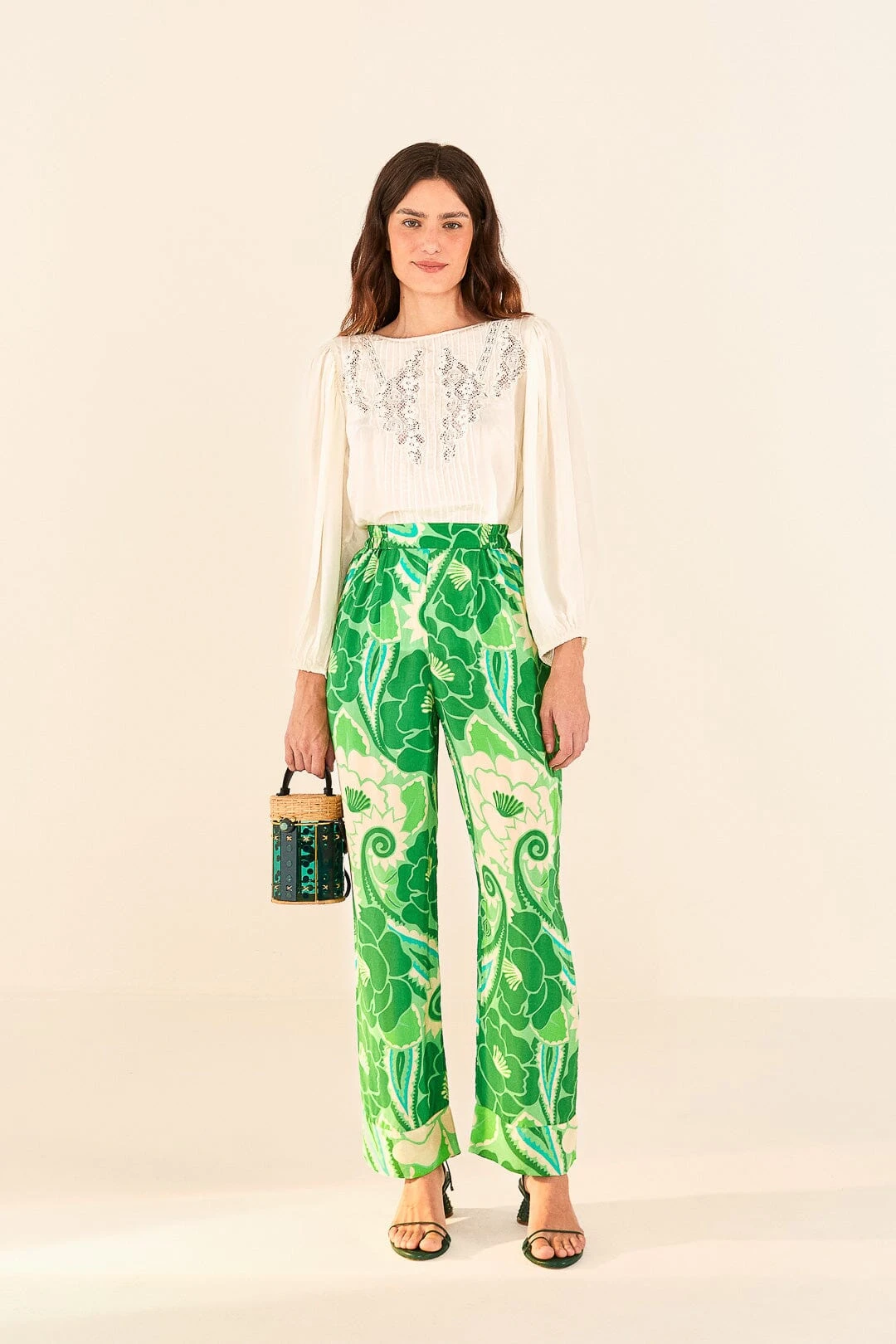 Farm Rio Off White Lace Blouse 4 Farm Rio Off White Lace Blouse - Image 2