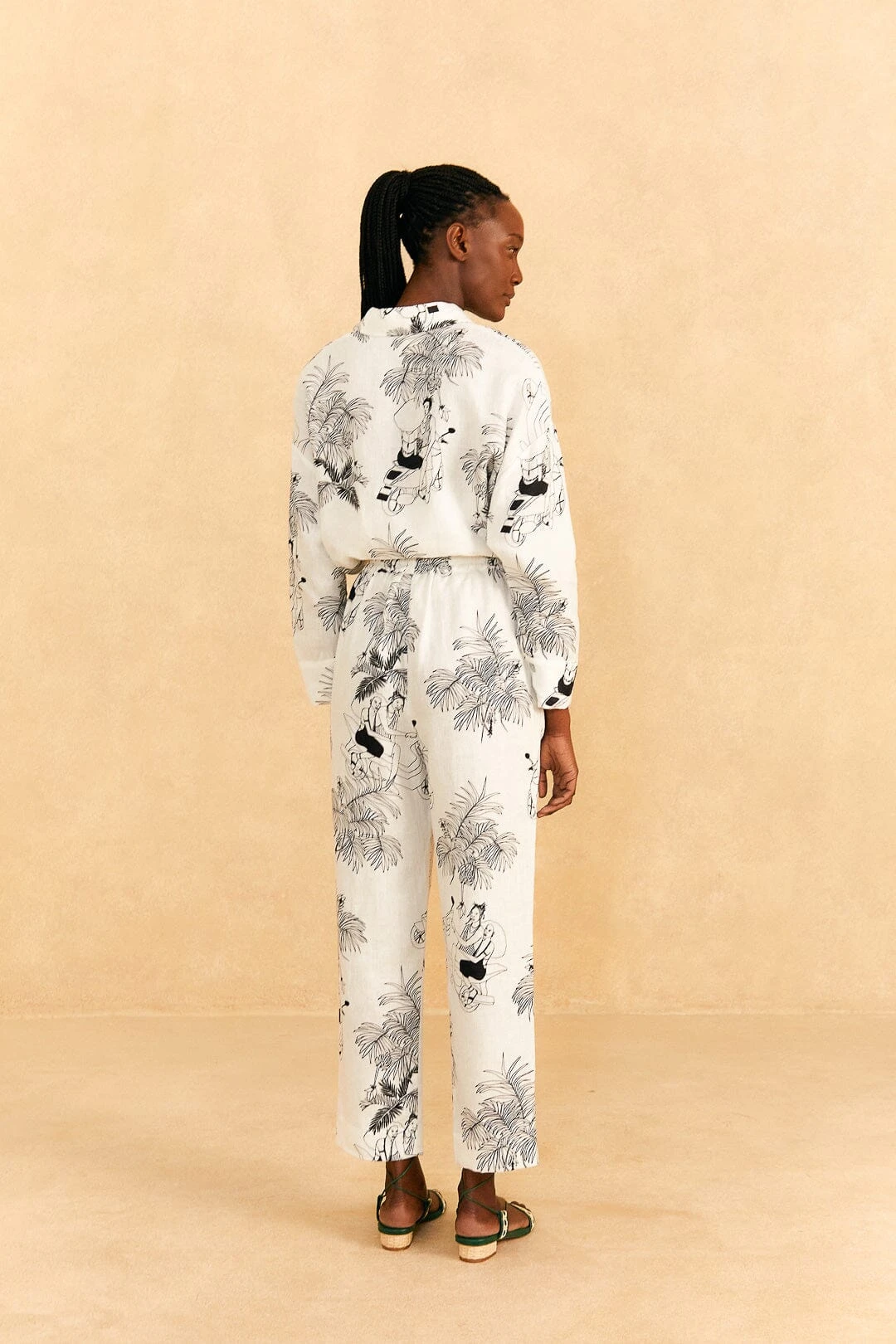 Farm Rio Off-White Moto Love Pants 5 Farm Rio Off-White Moto Love Pants - Image 3