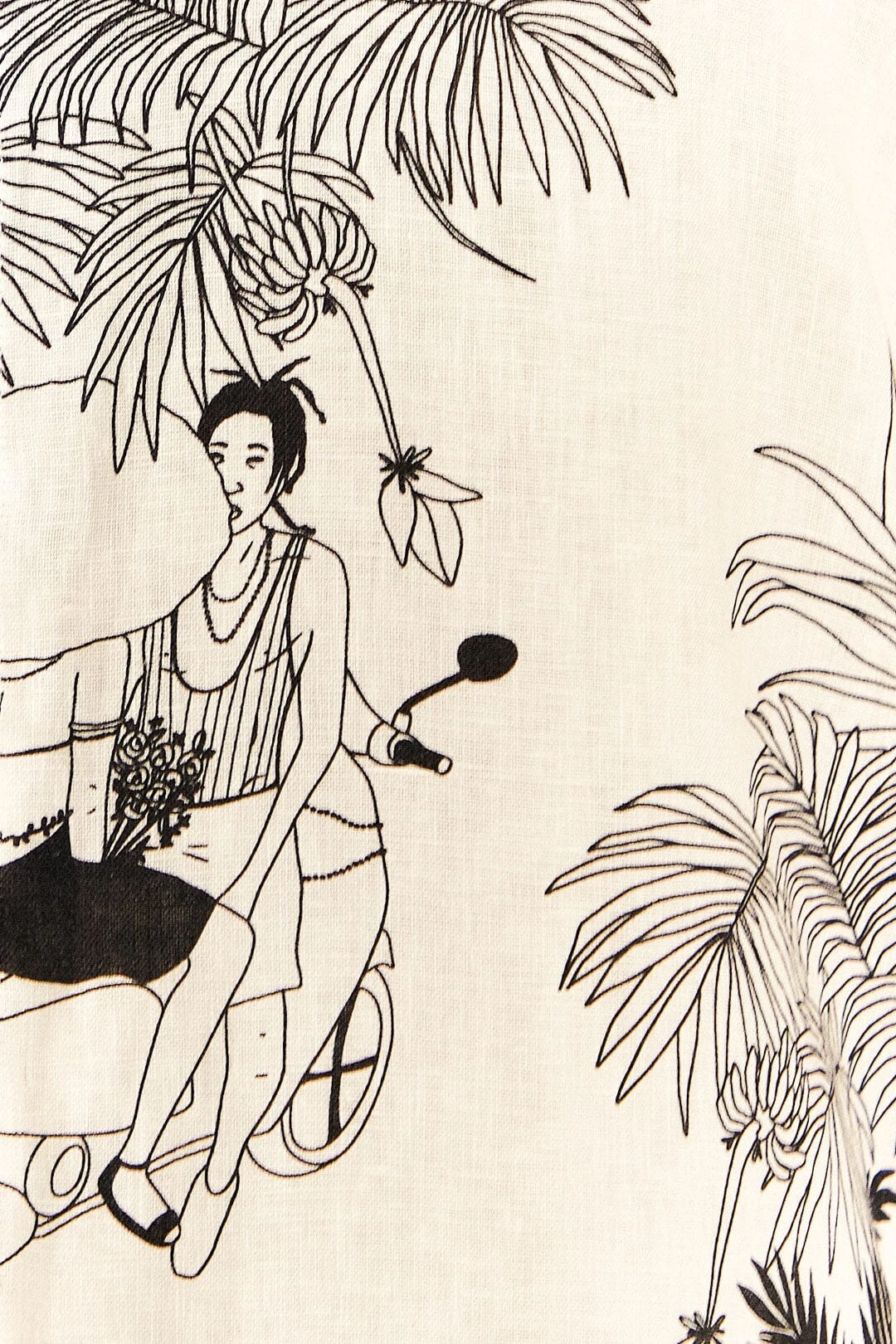 Farm Rio Off-White Moto Love Pants 6 Farm Rio Off-White Moto Love Pants - Image 4