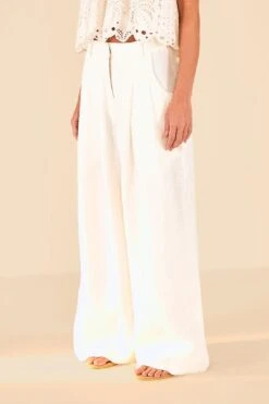Farm Rio Off White Low Waist Pants 10 Farm Rio Off White Low Waist Pants -Farm Rio 314510 03