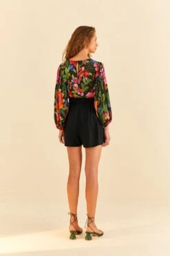 Farm Rio Black Shorts 10 Farm Rio Black Shorts -Farm Rio 314513 04