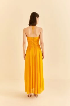 Farm Rio Yellow Sleeveless Maxi Dress With Sun Buckle 11 Farm Rio Yellow Sleeveless Maxi Dress With Sun Buckle -Farm Rio 314753 04