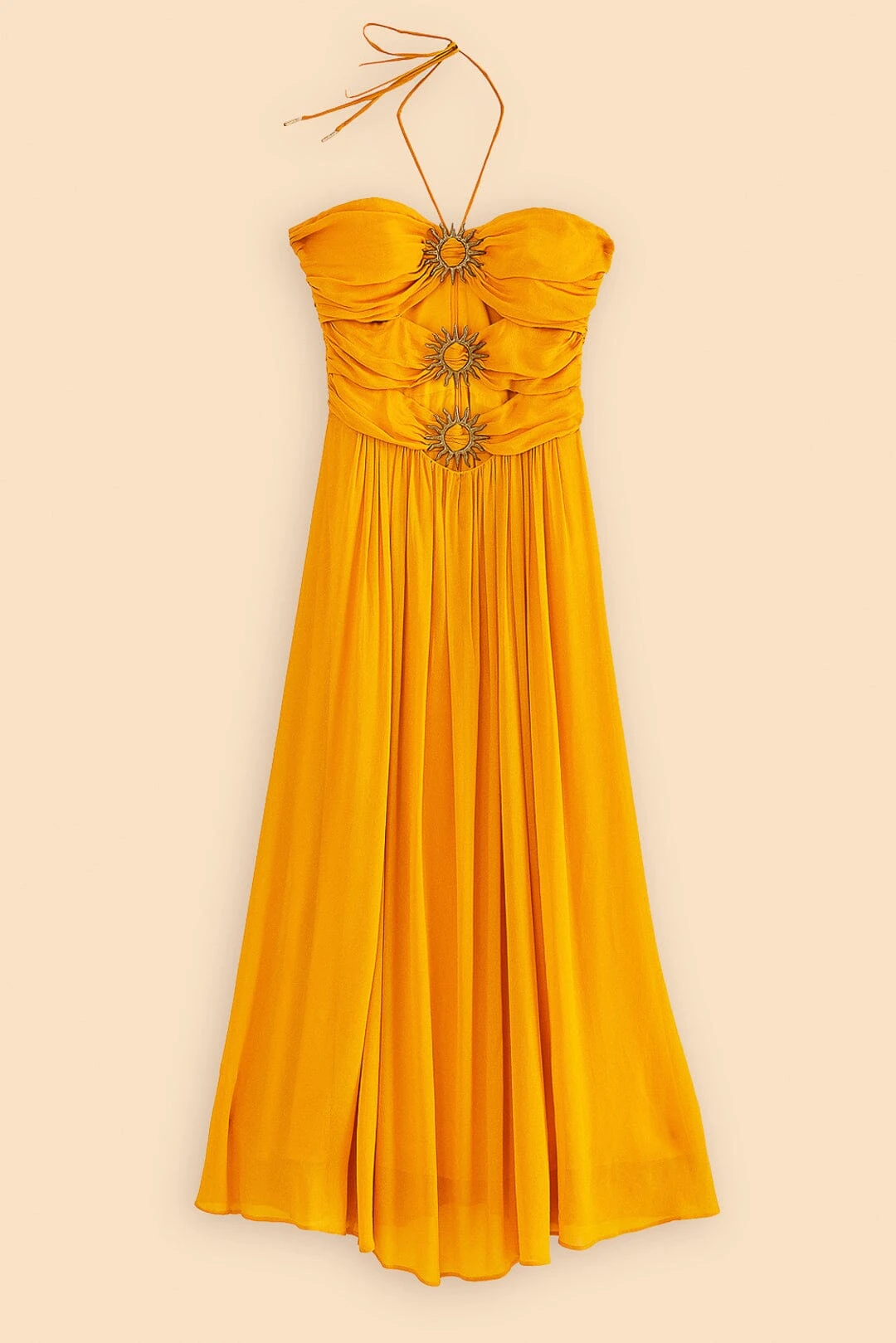 Farm Rio Yellow Sleeveless Maxi Dress With Sun Buckle 8 Farm Rio Yellow Sleeveless Maxi Dress With Sun Buckle - Image 6