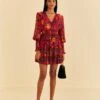 Farm Rio Pink Tropical Tapestry Mini Dress 1 Farm Rio Pink Tropical Tapestry Mini Dress -Farm Rio 315148 01