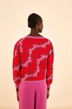 Farm Rio Pink Copacabana Knit Sweater -Farm Rio 315708 04