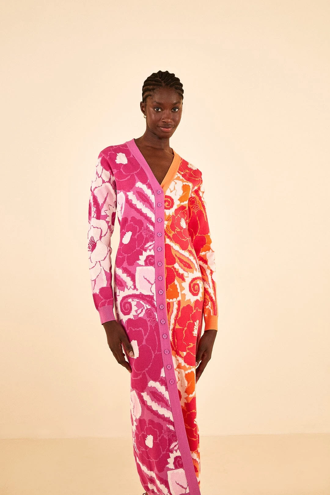 Farm Rio Mixed Tropical Groove Cardigan Dress 3 Farm Rio Mixed Tropical Groove Cardigan Dress