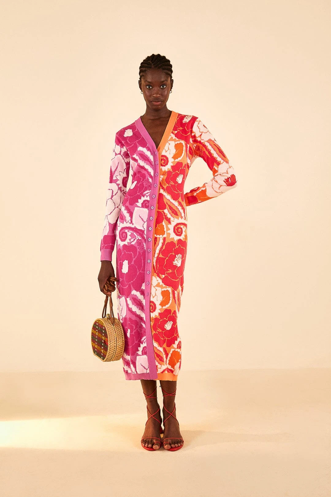 Farm Rio Mixed Tropical Groove Cardigan Dress 4 Farm Rio Mixed Tropical Groove Cardigan Dress - Image 2