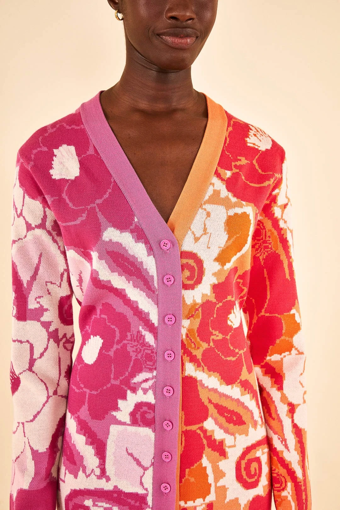 Farm Rio Mixed Tropical Groove Cardigan Dress 5 Farm Rio Mixed Tropical Groove Cardigan Dress - Image 3