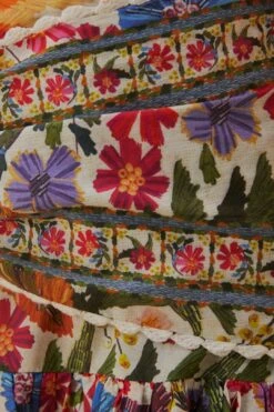 Farm Rio Off-White Tropical Yard Mini Skirt -Farm Rio 315950 05