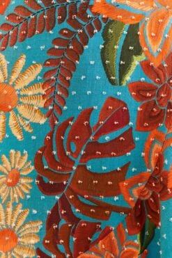 Farm Rio Blue Flower Dream Sleeveless Midi Dress 11 Farm Rio Blue Flower Dream Sleeveless Midi Dress -Farm Rio 315953 05