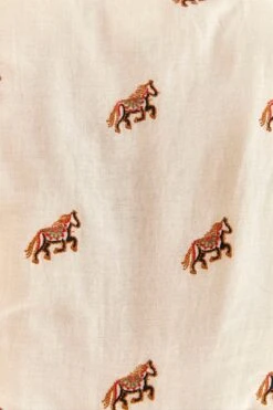 Farm Rio Off-White Embroidered Horses Midi Dress 12 Farm Rio Off-White Embroidered Horses Midi Dress -Farm Rio 315962 05