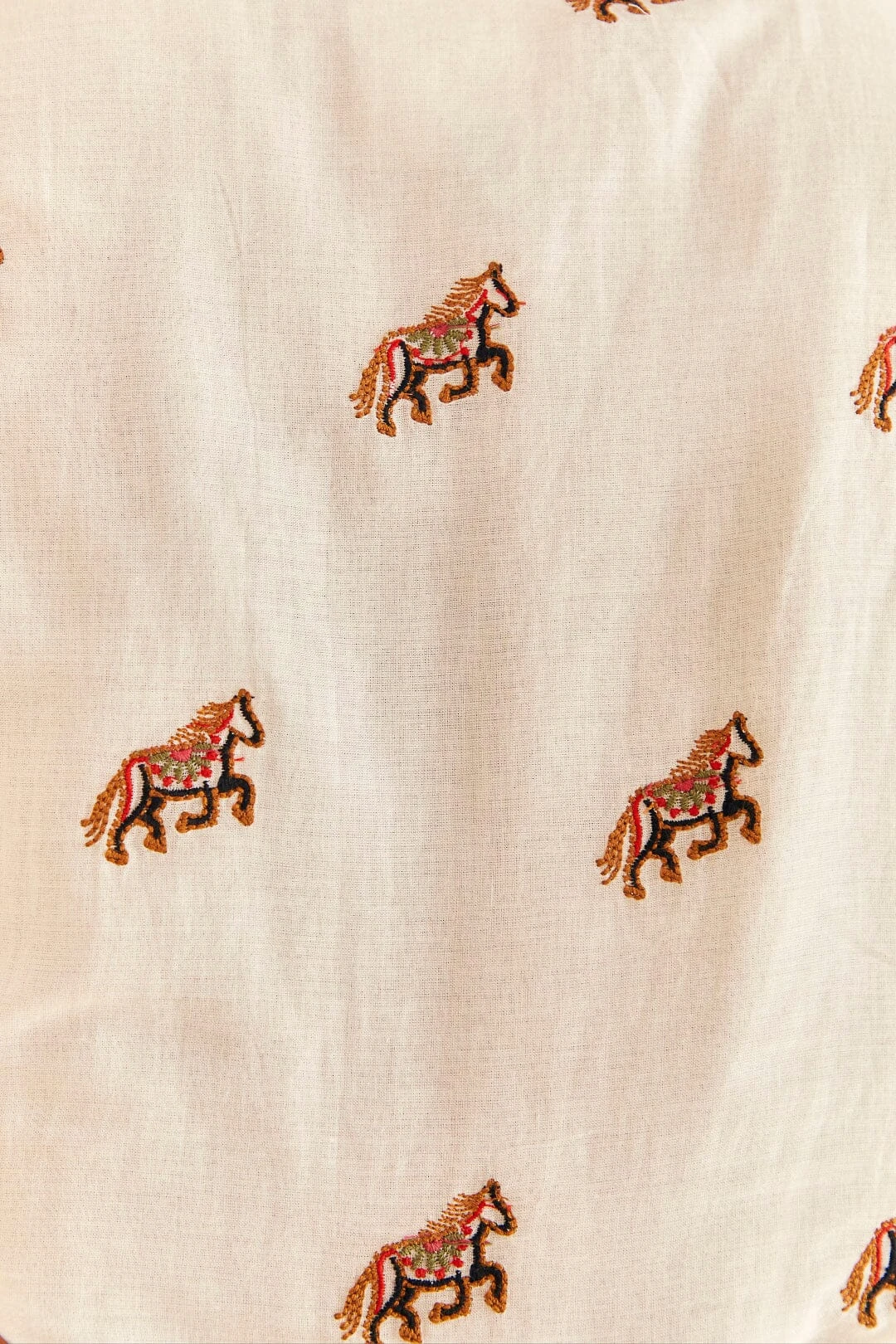 Farm Rio Off-White Embroidered Horses Midi Dress 7 Farm Rio Off-White Embroidered Horses Midi Dress - Image 5