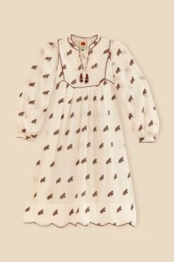 Farm Rio Off-White Embroidered Horses Midi Dress 13 Farm Rio Off-White Embroidered Horses Midi Dress -Farm Rio 315962 06
