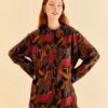 Farm Rio Black Wild Horses Maxi Shirt 2 Farm Rio Black Wild Horses Maxi Shirt -Farm Rio 315994 01