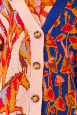 Farm Rio Mixed Mushrooms Knit Cardigan -Farm Rio 315996 05