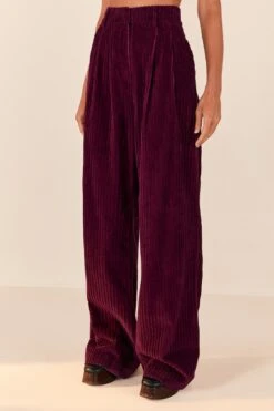 Farm Rio Burgundy Corduroy Pants -Farm Rio 316009 03