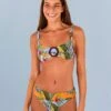Farm Rio Striped Bananas Full Bikini Bottom