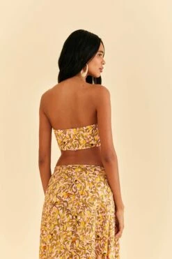 Farm Rio Light Pink Star Fruit Crop Top -Farm Rio 316414 04