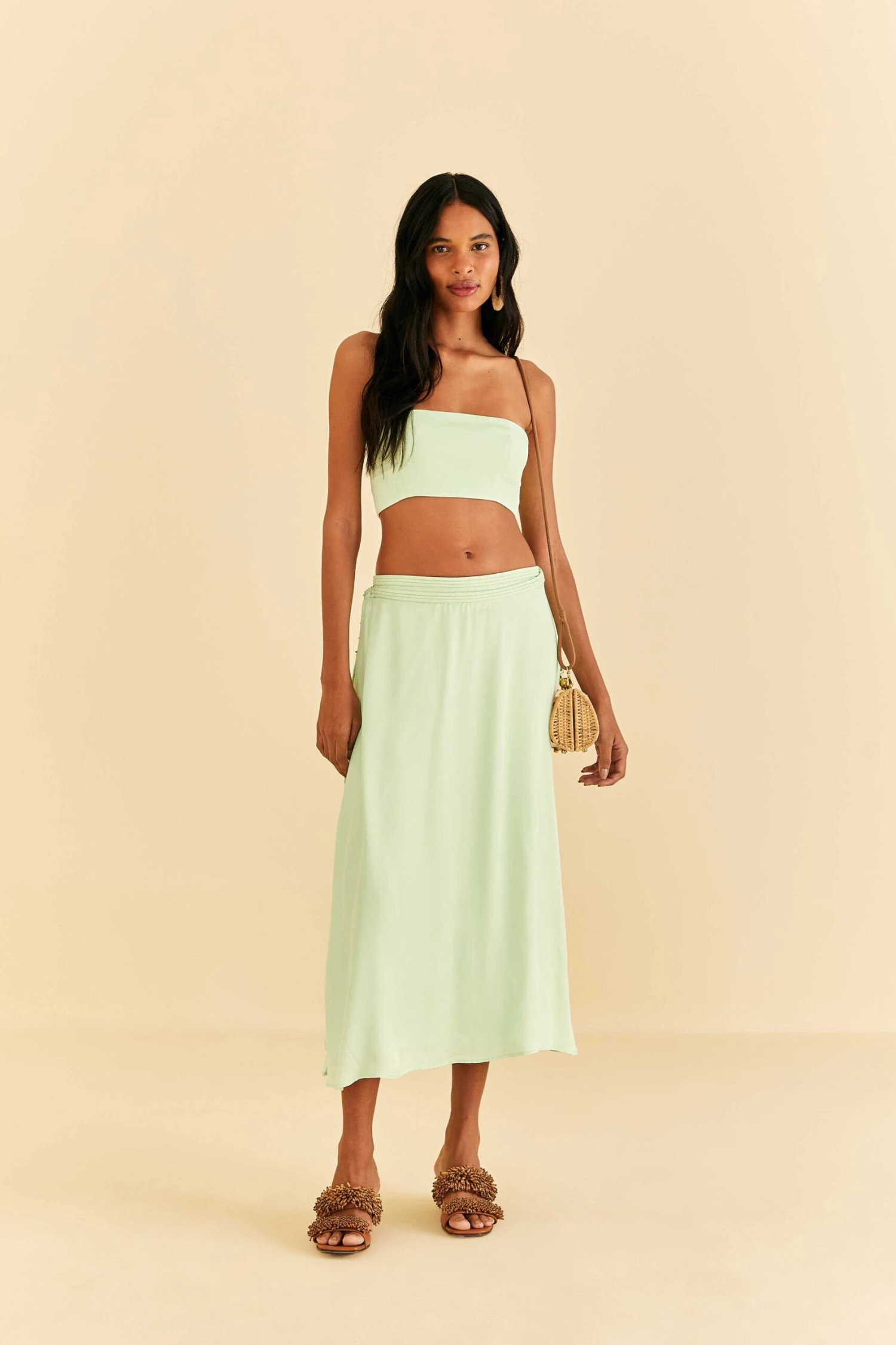 Farm Rio Mint Sleeveless Crop Top 4 Farm Rio Mint Sleeveless Crop Top - Image 2