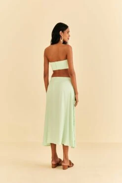 Farm Rio Mint Midi Skirt 9 Farm Rio Mint Midi Skirt -Farm Rio 316421 03
