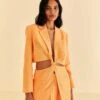 Farm Rio Peach Cut Out Blazer 2 Farm Rio Peach Cut Out Blazer -Farm Rio 316422 01
