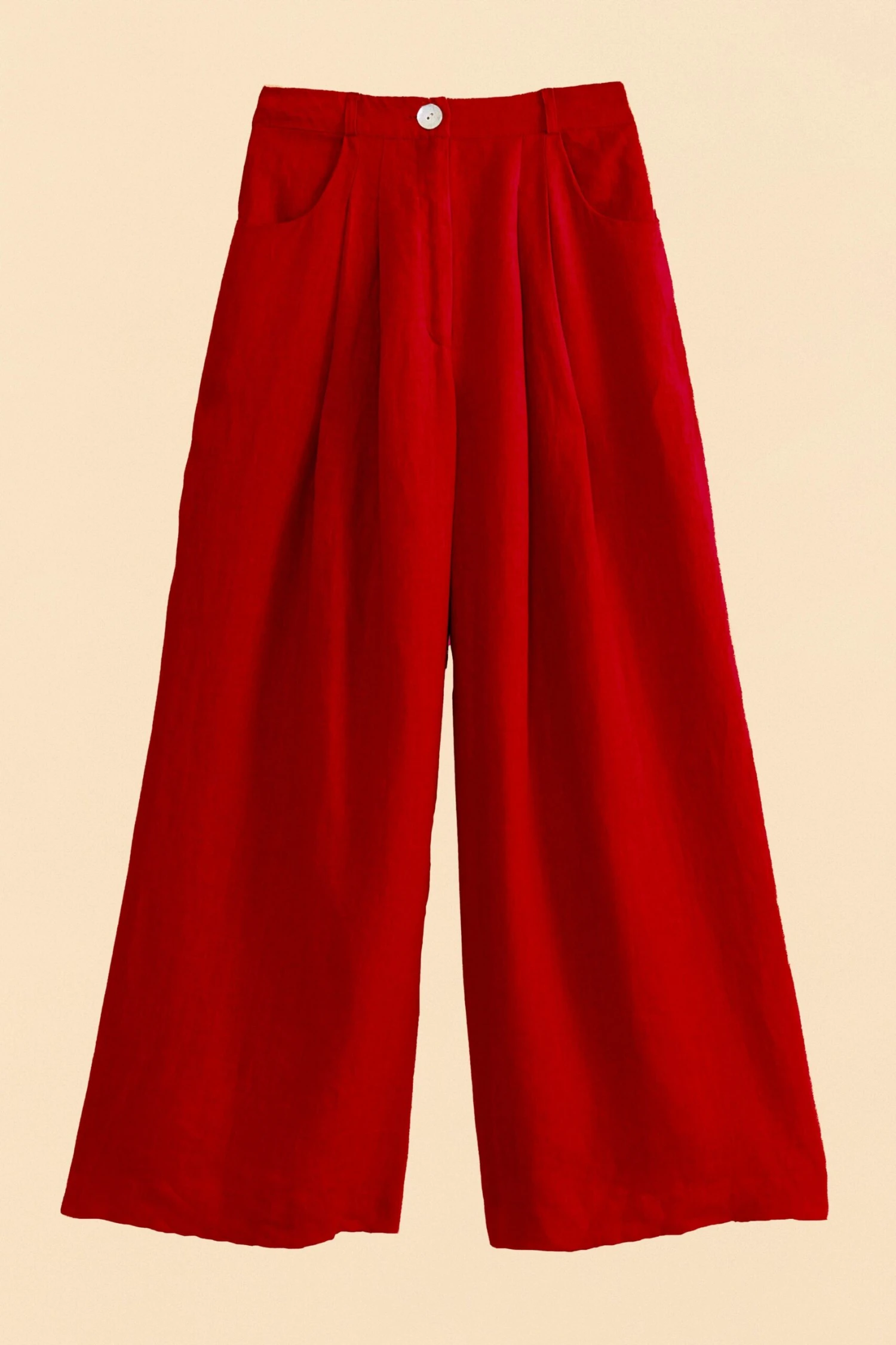 Farm Rio Red High Waist Pants 8 Farm Rio Red High Waist Pants - Image 6
