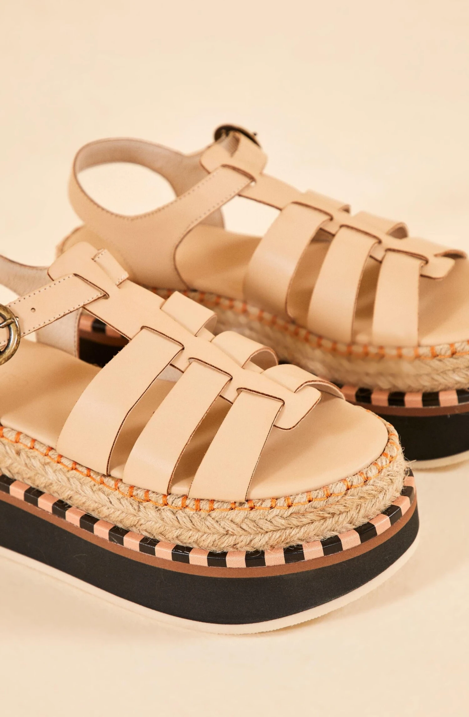 Farm Rio Beige Espadrille Platform Sandal 4 Farm Rio Beige Espadrille Platform Sandal - Image 2