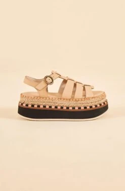 Farm Rio Beige Espadrille Platform Sandal 7 Farm Rio Beige Espadrille Platform Sandal -Farm Rio 317709 0030 3 SANDALIA ESPADRILLE PLATAFORMA