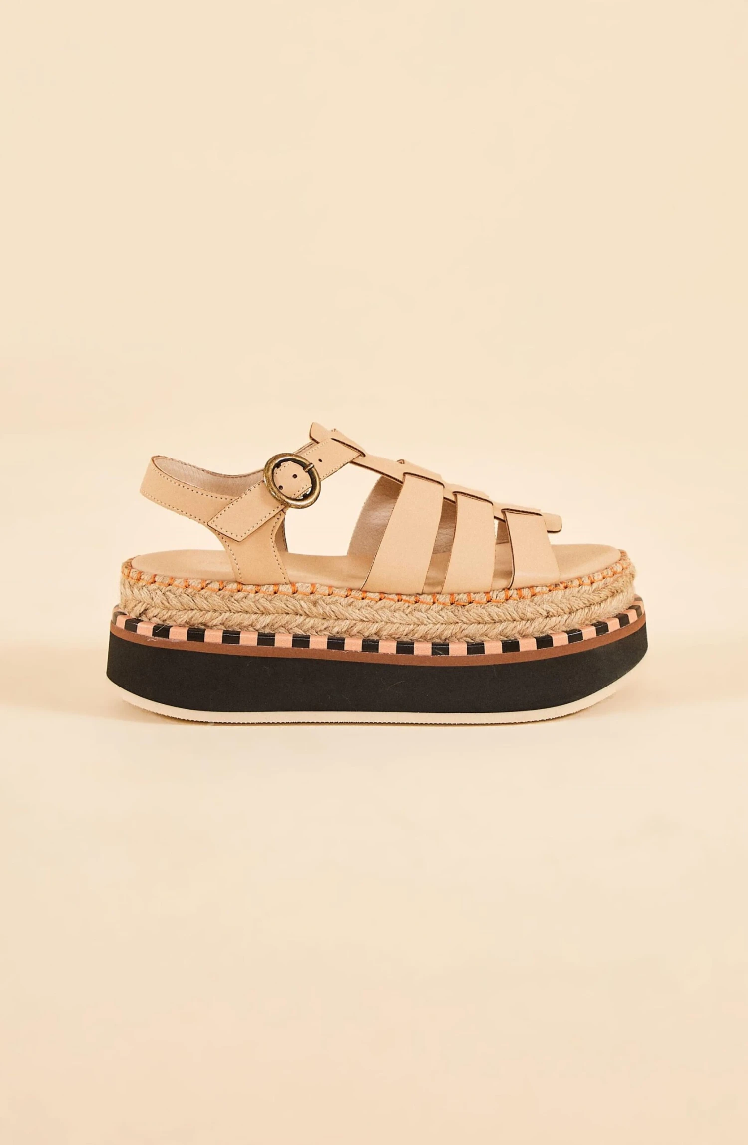 Farm Rio Beige Espadrille Platform Sandal 5 Farm Rio Beige Espadrille Platform Sandal - Image 3