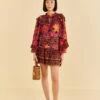 Farm Rio Pink Tropical Tapestry Mini Skirt 2 Farm Rio Pink Tropical Tapestry Mini Skirt -Farm Rio 318099 01
