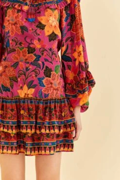 Farm Rio Pink Tropical Tapestry Mini Skirt 9 Farm Rio Pink Tropical Tapestry Mini Skirt -Farm Rio 318099 03