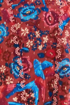 Farm Rio Blush Floral Birds Sleeveless Blouse 11 Farm Rio Blush Floral Birds Sleeveless Blouse -Farm Rio 318136 05