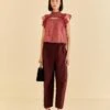 Farm Rio Blush Organic Cotton Cargo Pants 1 Farm Rio Blush Organic Cotton Cargo Pants -Farm Rio 318141 01