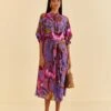 Farm Rio Purple Maxi Flowers Maxi Dress 2 Farm Rio Purple Maxi Flowers Maxi Dress -Farm Rio 318178 02