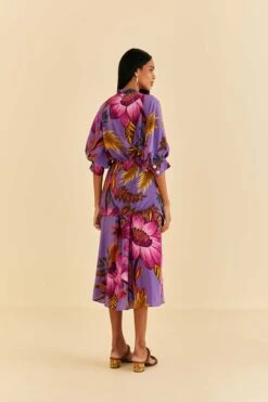 Farm Rio Purple Maxi Flowers Maxi Dress 11 Farm Rio Purple Maxi Flowers Maxi Dress -Farm Rio 318178 04