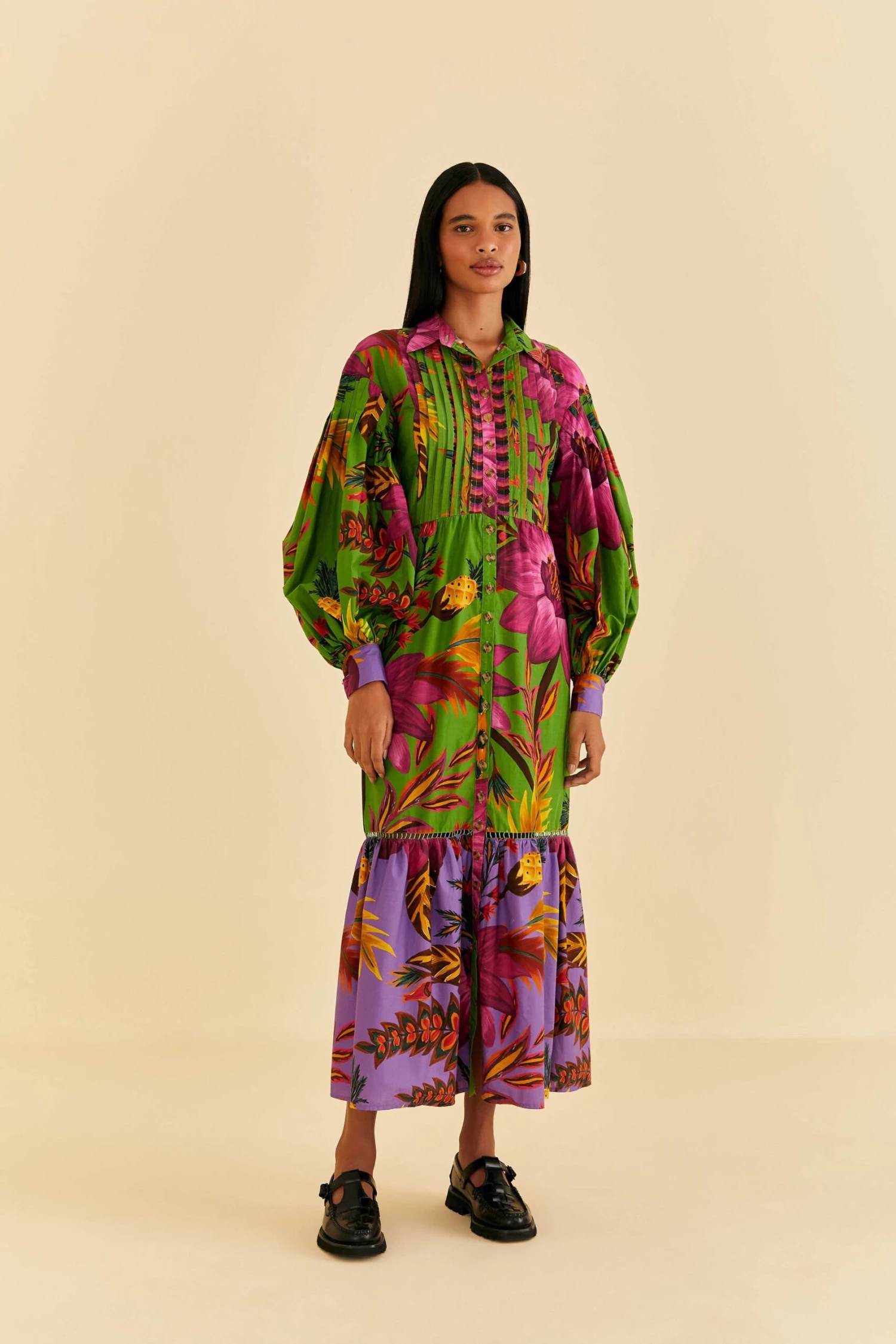 Farm Rio Maxi Flowers Organic Cotton Maxi Dress 3 Farm Rio Maxi Flowers Organic Cotton Maxi Dress