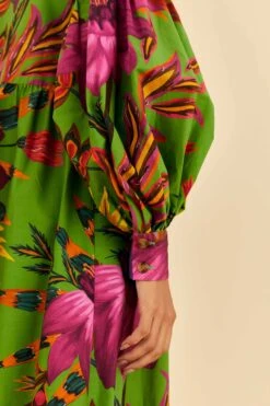 Farm Rio Maxi Flowers Organic Cotton Maxi Dress 9 Farm Rio Maxi Flowers Organic Cotton Maxi Dress -Farm Rio 318179 03