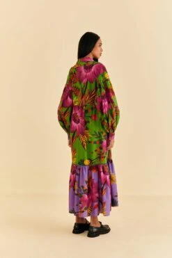Farm Rio Maxi Flowers Organic Cotton Maxi Dress 10 Farm Rio Maxi Flowers Organic Cotton Maxi Dress -Farm Rio 318179 04