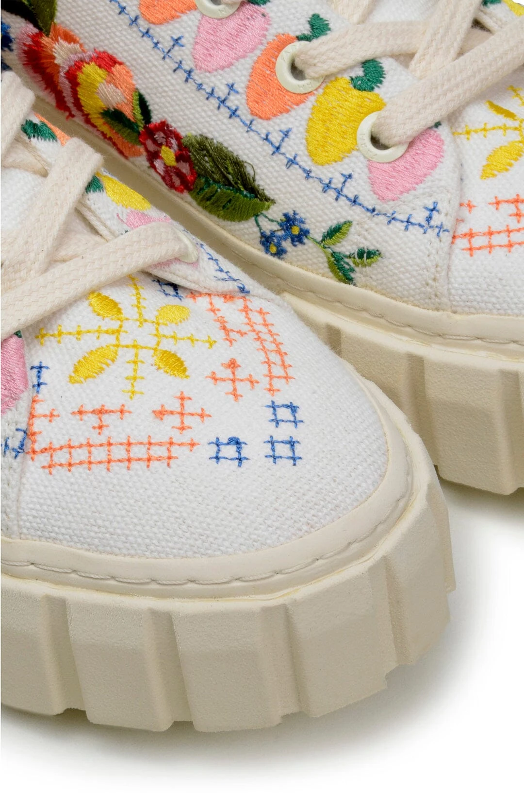 Farm Rio Off White Tropical Romance High Top Sneaker 4 Farm Rio Off White Tropical Romance High Top Sneaker - Image 2